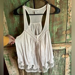 American Eagle Outfitters Crochet lace tank